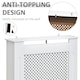 image 5 of HOMCOM Radiator Cover Heating Cabinet Solid MDF Small Sized White Modern Home