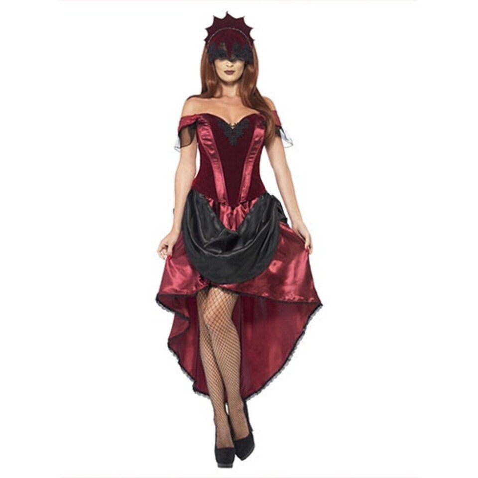 image 1 of Venetian Temptress Fancy Dress Costume Ladies Large - UK 16-18