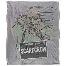 Batman Line Up Scarecrow Blanket - Multicoloured - One Size