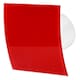 image 1 of 100mm Standard Extractor Fan Shiny Red Glass Front Panel ESCUDO Wall Ceiling Ventilation