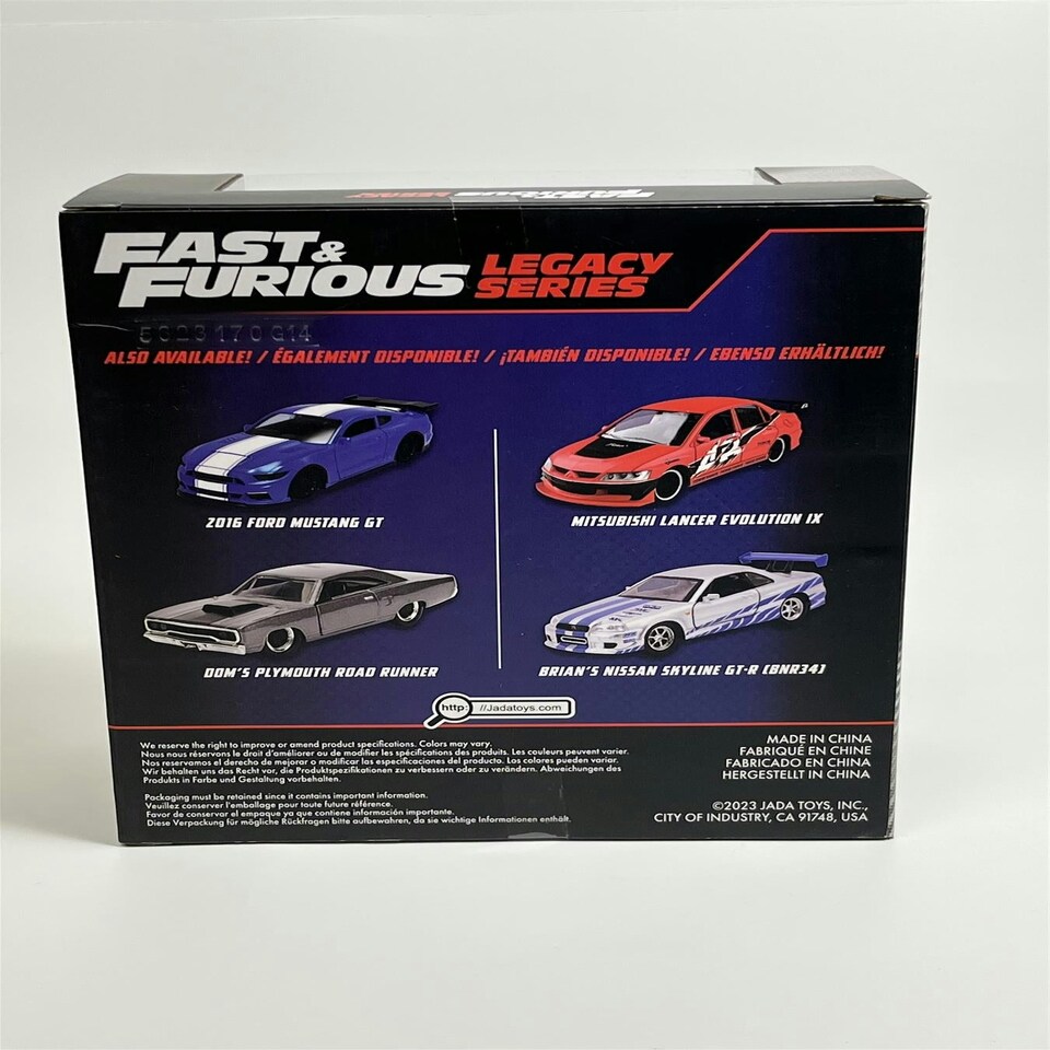 image 1 of Fast and Furious Twin Set Ford Mustang and Plymouth Road Runner 1:32 Jada 253202018 34255