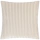 image 2 of Paoletti Savoy Stripe Velvet Cushion | Cream | Oyster