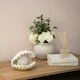 image 3 of ValueLights Sammie White Clam Shell Table Lamp