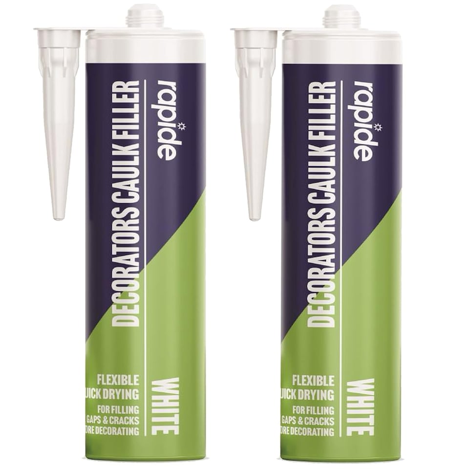 image 1 of 4 x White Multi Use Decorators Caulk Gap & Crack Filler Sealant