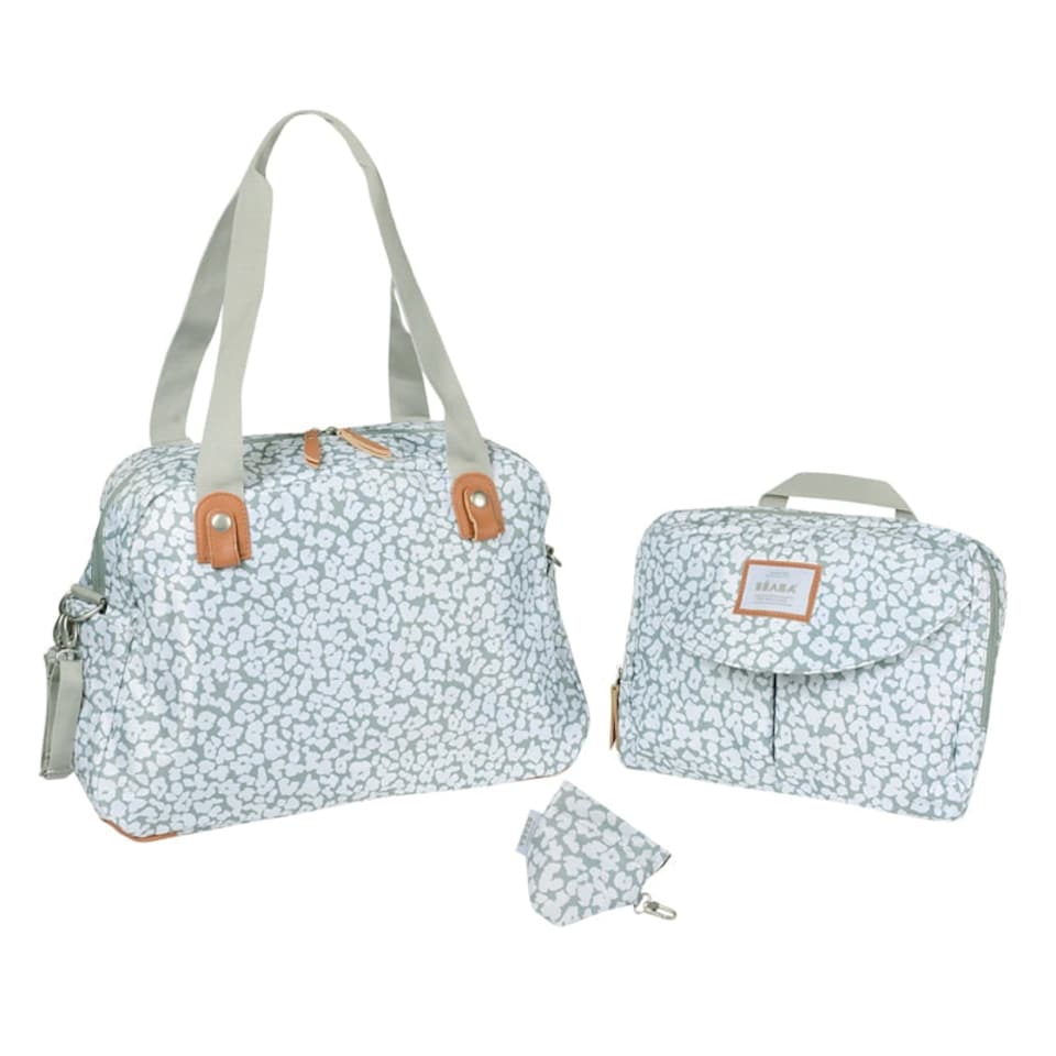 image 1 of Béaba Geneva II Changing Bag Grey Blossom