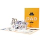 image 1 of Best Dad Ever Whimsical Icons Pop-Up Celebration Father's day Or Birthday Card