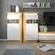 image 3 of Lyon 120cm Wall Shelf in Riviera Oak/White