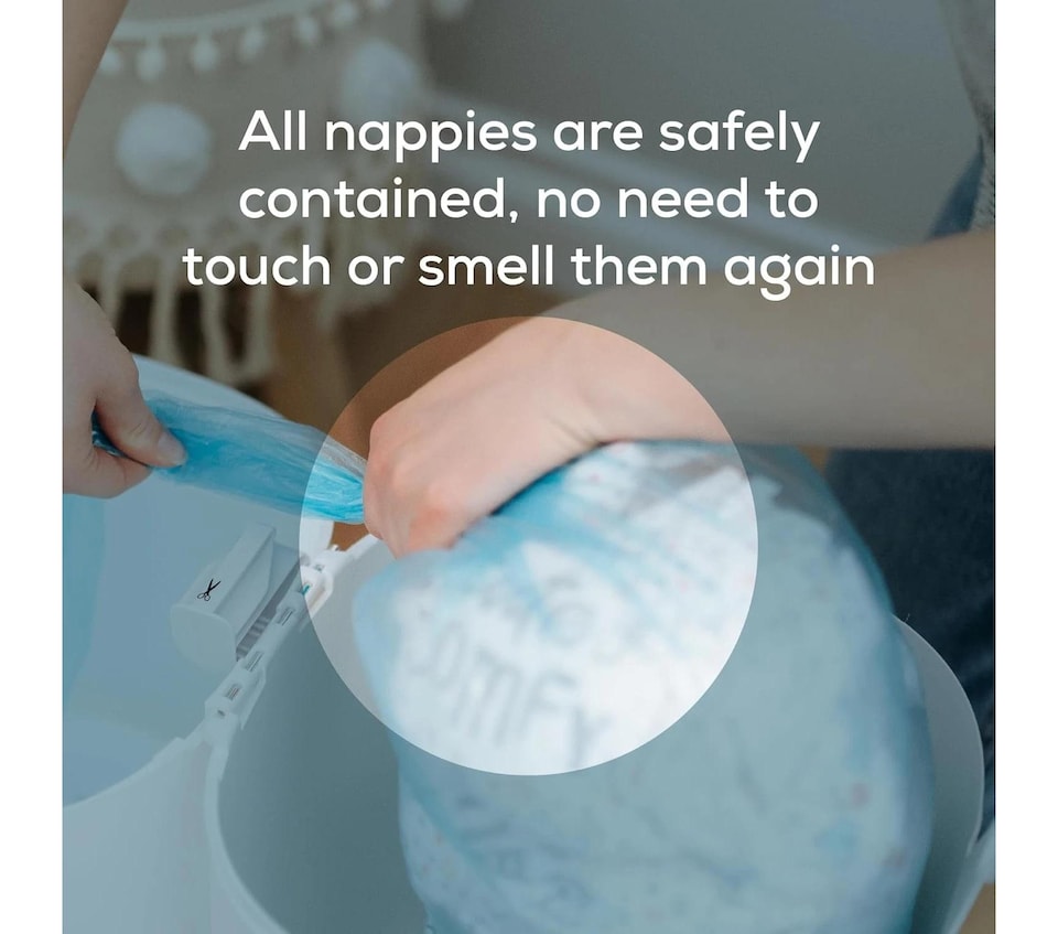 image 1 of Angelcare Nappy Bin Refill Cassette Compatible Disposal System 3Pack