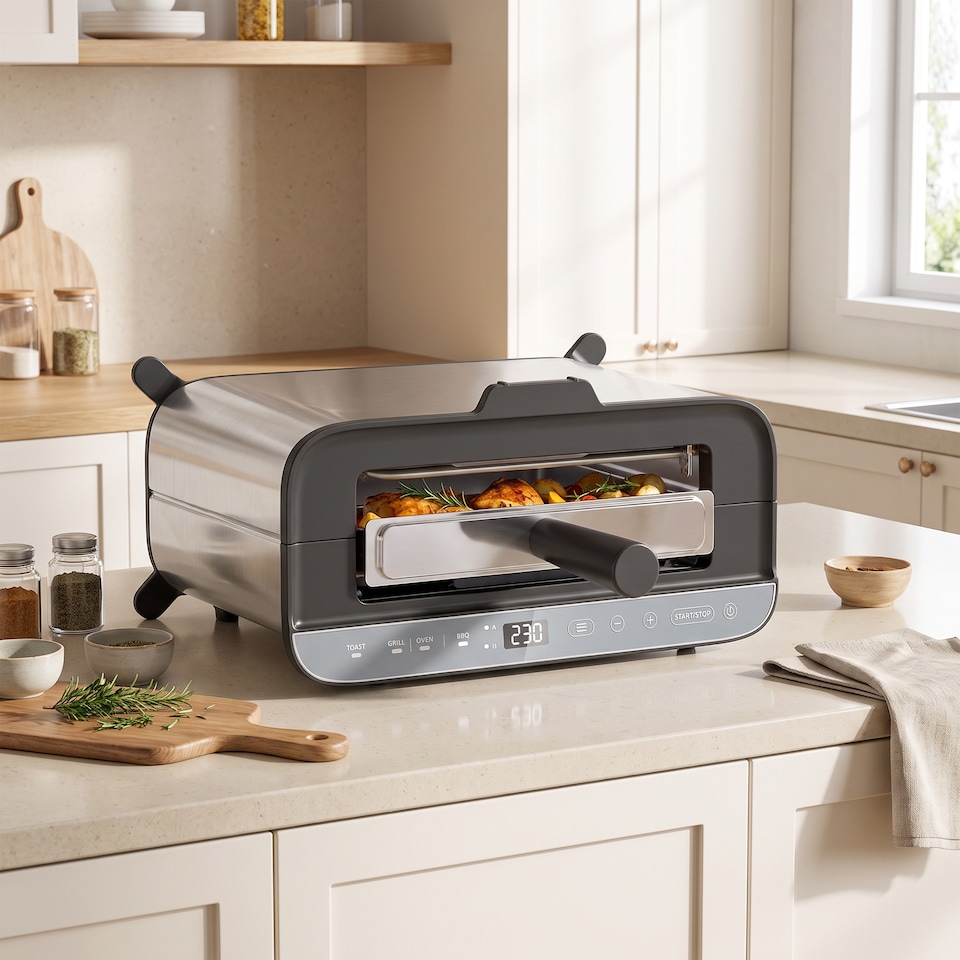 image 1 of HOMCOM Air Fryer Oven, Convection Oven, 12 L