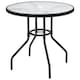 image 1 of Yaheetech 69.5 cm Outdoor Coffee Table-Black | Black | Black | 69.5 cm Dia. x 73 cm H | 1