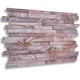 image 9 of NOVECRAFTO Rose Marble Slim Stone Brick 3D Wall Panels (96cm x 48cm) DIY PVC Plastic Cladding Panels
