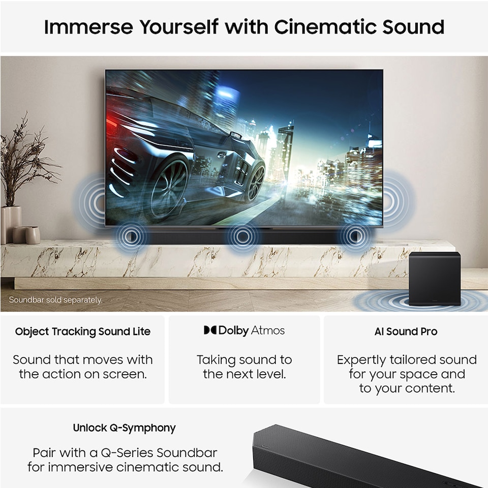 image 1 of SAMSUNG MRE75R85H 75" 4K Micro RGB Vision AI Smart TV