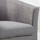 image 4 of Fabric Tub Chair Colour Range Wooden Legs Armchair Living Room Modern Office | Grey