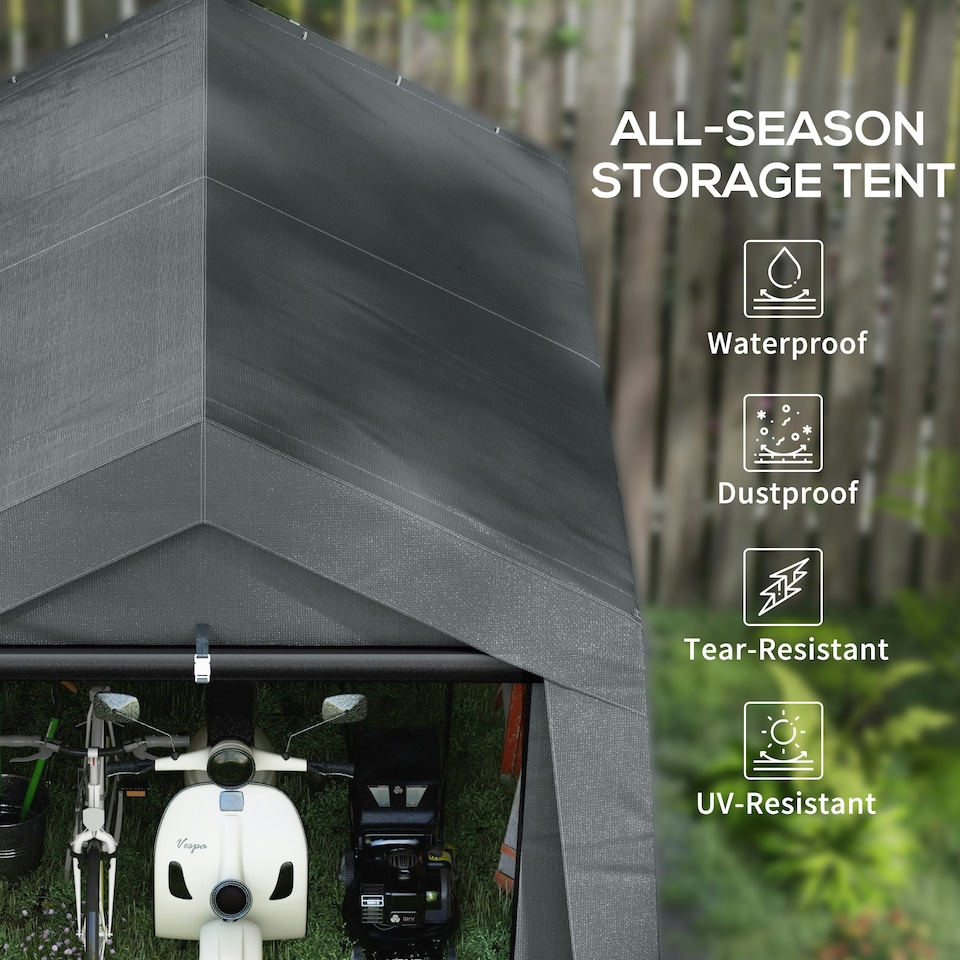 image 1 of Outsunny 3 x 3(m) Garden Storage Shed, Waterproof and Heavy Duty