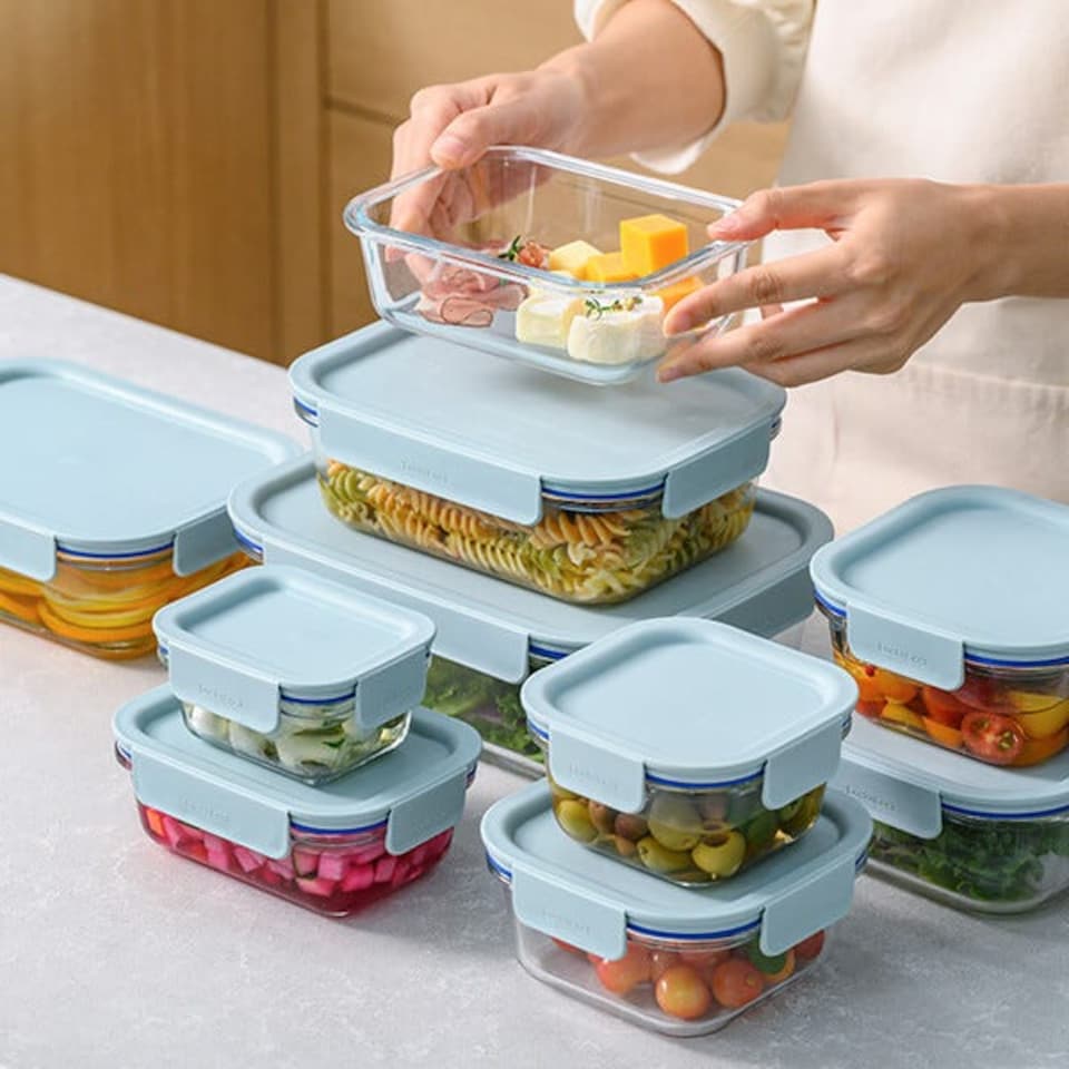 image 1 of LocknLock Classic Plus 630ml Glass Rectangular Container
