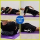 image 6 of Urban Fitness  2 in 1 Massage Roller Set - Black/Silver -  - Fitness - UFA314