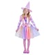 image 1 of Pastel Rainbow Witch Girls Fancy Dress Costume Kids Medium - Age 7-9