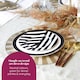 image 9 of 4pc Ceramic Gold-Rimmed Patterned Side Plate Set