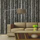 image 2 of Fine Decor Birch Trees Wallpaper - Black/Silver - One Size