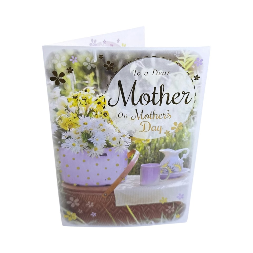 image 1 of To A Dear Mother Bright Spring Flowers Design Mother's Day Card