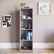image 3 of Vida Designs Oxford 4 Tier Cube Bookcase Display Storage, Grey