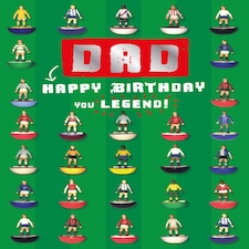 Subbuteo Dad Birthday Card