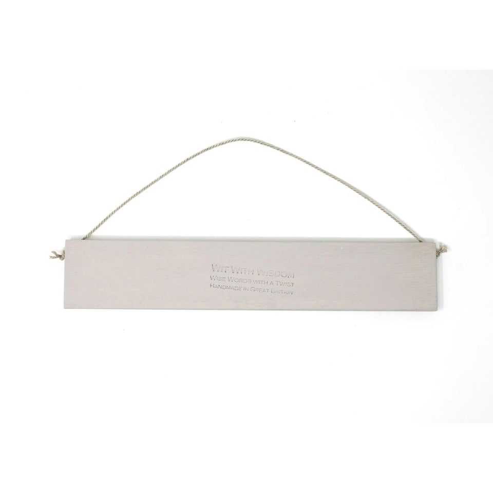 image 1 of Wit With Wisdom Wooden Hanging Sign - Snaccident