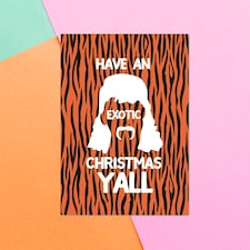 Have An Exotic Christmas Y'all Greetings Card