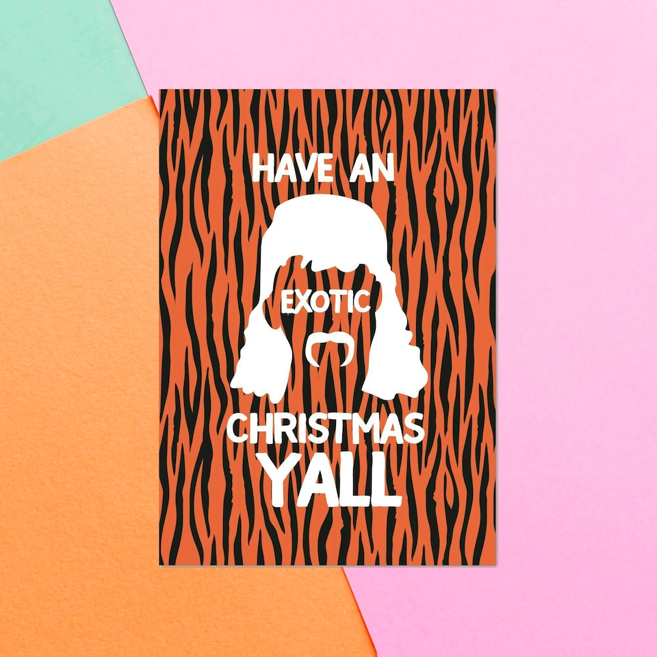Have An Exotic Christmas Y'all Greetings Card