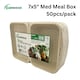 image 5 of Bagasse Sugarcane Takeaway Boxes 7x5 Clamshell Containers, PFAS Free, TUV Home Compostable Certified Food Boxes for Hot & Cold Meals, Restaurants, Parties & Catering