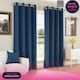 image 1 of Enhanced Living Chester Navy 66 x 90 inch (168x229cm) Eyelet Thermal Noise Reducing Blackout Curtains (PAIR)