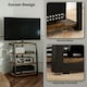 image 6 of HOMCOM HiFi Rack Stand w/ 4-Tier Record Player Stand Dark Brown