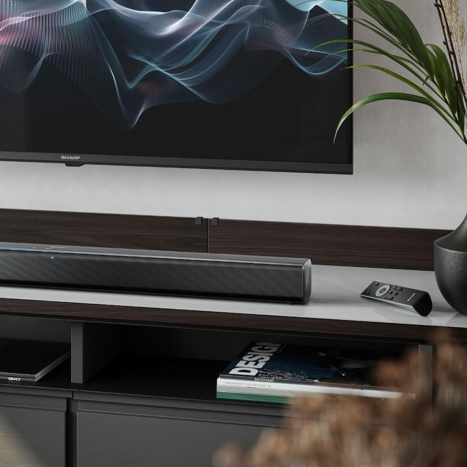 image 1 of SHARP HT-SB145 2.0 Bluetooth Soundbar with Equaliser and Remote