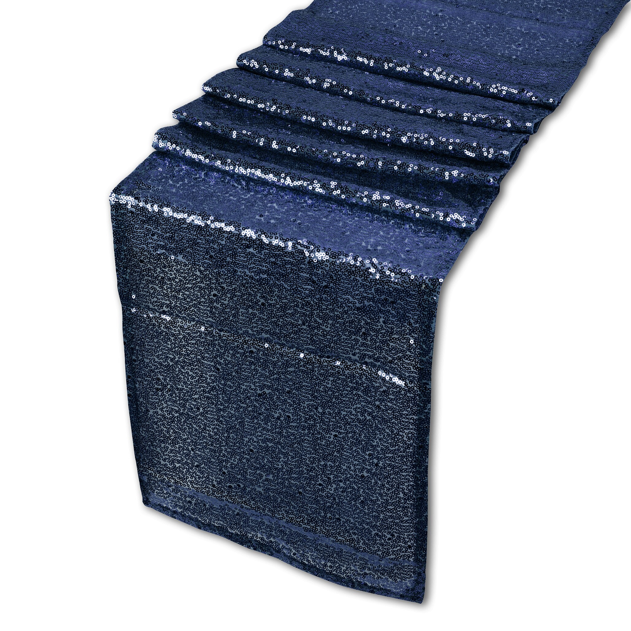 Shimmer Sequin Table Runner, Overlay Sequin Table Linen - 11x108 Inch