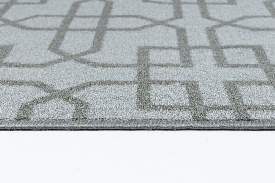 image 1 of Machine Washable Cubed Trellis Design Anti Slip Doormats -