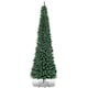 image 1 of COSTWAY 7Ft Slim Pencil Artificial Christmas Tree Home Decor w/Solid Metal Legs Green