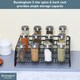 image 3 of Buckingham High End 3 Tier Cupboard Storage Organising Rack 29.5 cm - Black