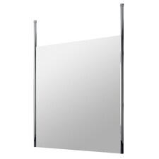 Balterley Ellerton Contemporary Bathroom 8mm Glass Profile Wetroom Screen with Ceiling Posts, Chrome Finish, 1950 x 1200 x 14mm