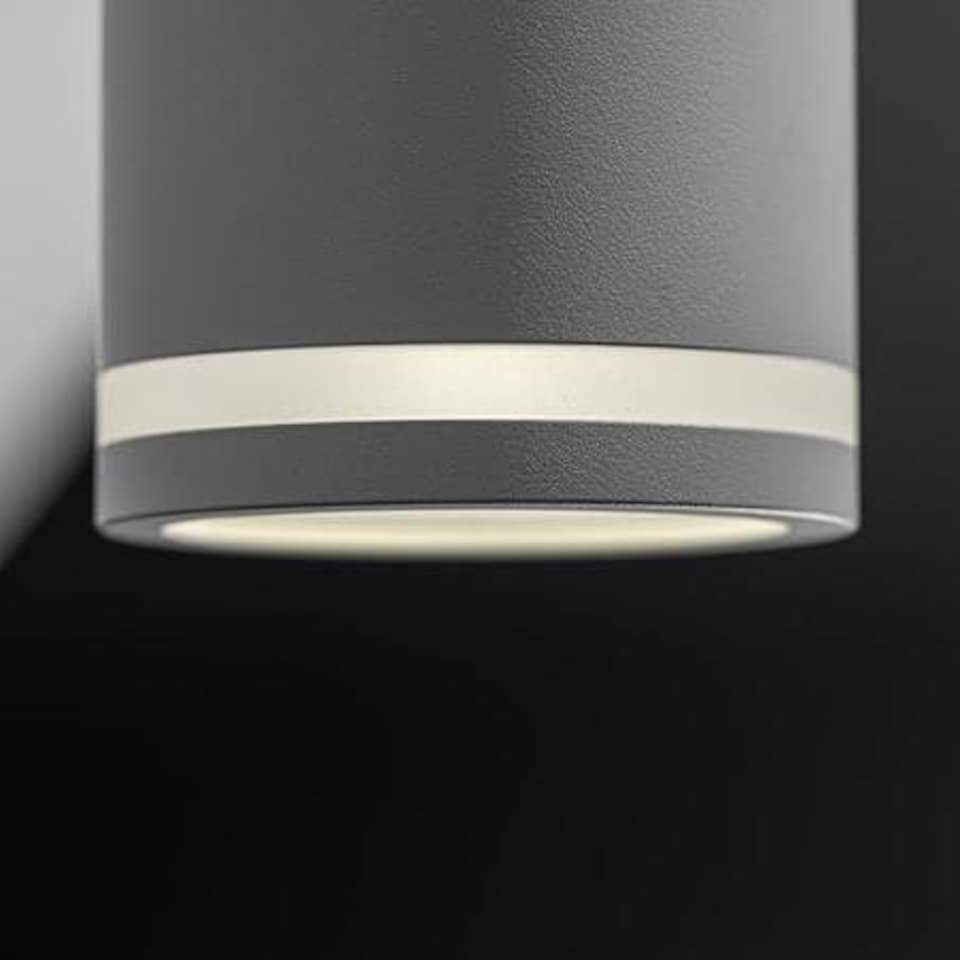 image 1 of CGC SOLIS White Single GU10 Ceiling Spotlight with Halo Ring Adjustable Spot Bar White