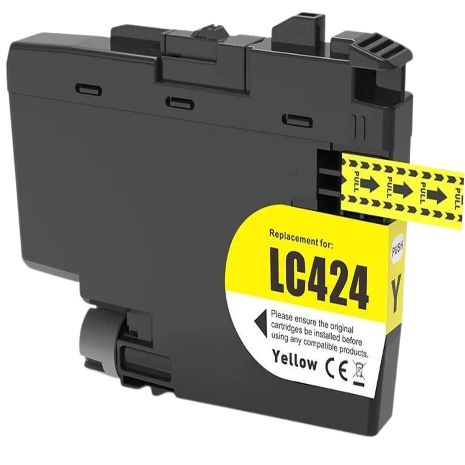 image 1 of Brother LC424Y Yellow Ink Cartridge Yellow | Compatible Brother LC424Y Yellow Ink Cartridge