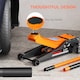 image 8 of HOMCOM 2.5 Ton Hydraulic Low Profile Floor Jack, Heavy Duty Car Trolley Jack Lift with 7.5-47cm Lifting Range, Dual Piston Pump, Wheels, Non-slip Handle for Car Van Garage Tyre Repair Change, Orange