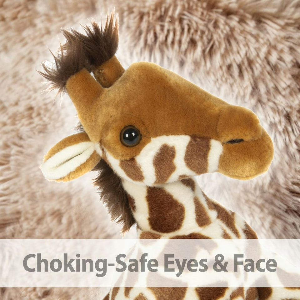 image 1 of Wildlife Giraffe 30cm Plush Lifelike Toy - Natural World Collection