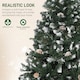image 4 of HOMCOM 5FT Artificial Christmas Tree with Pine Cones, Holiday Home mas Decoration Automatic Open, Green