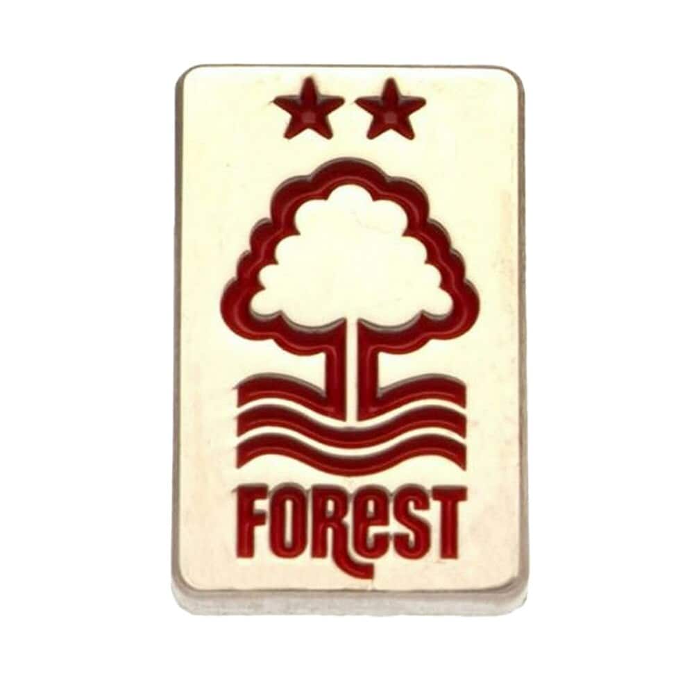 Nottingham Forest FC Pin Crest Badge - Red/Cream - One Size
