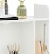 image 8 of HOMCOM Wall Mounted Table w/ Space Saving Storage Compartments for Home Office