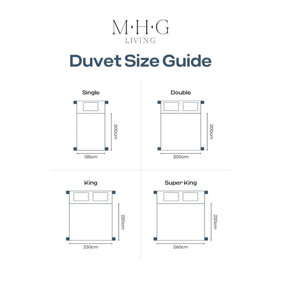 image 1 of MHG Living 7.5 Tog Summer Duvet – Lightweight Cooling Hollowfibre Quilt for Hot Sleepers-Double