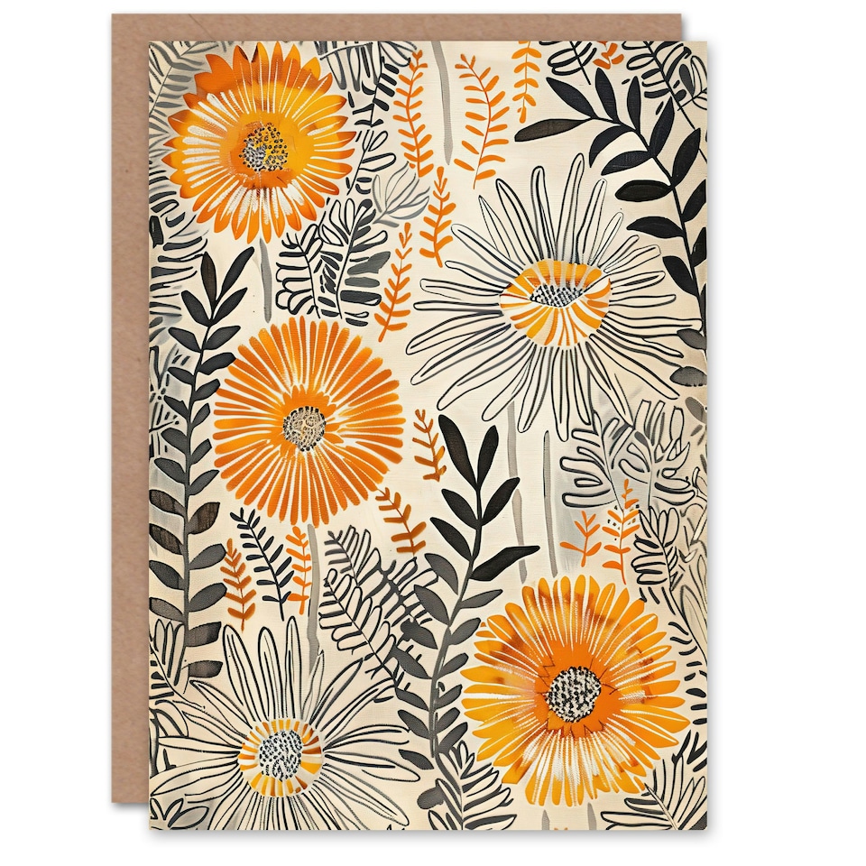 image 1 of Wildflowers Quirky Nature Him Her Birthday Card