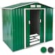 image 9 of Shed with Gable Roof - steel, foundation included, 214 x 130 x 185 cm | Grey | grey/white | 214 x 130 x 185 cm | 1