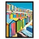 image 1 of Beneath Promenade Life By Beach Bright Black Framed Wall Art Print A4