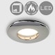 image 1 of ValueLights Fire Rated IP65 Downlight 6 Pack Black Chrome Bathroom Ceiling Downlight